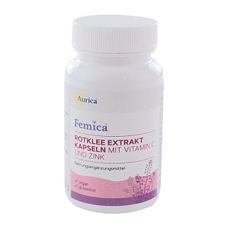 FEMICA® Rotklee Extrakt Kapseln mit Vitamin C und Zink